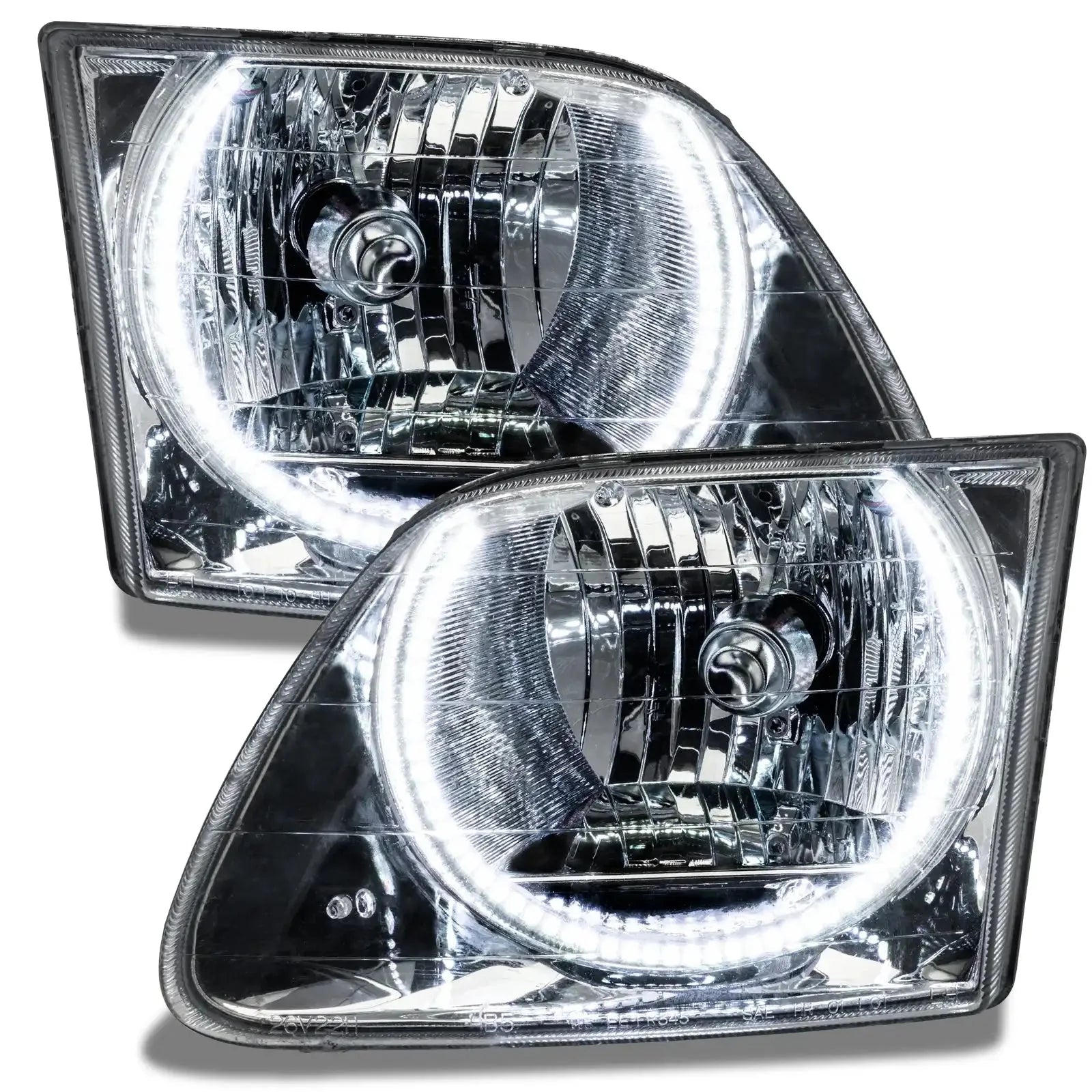 ORACLE Lighting 1997-2003 Ford F-150/F-250 Super Duty Pre-Assembled Halo Headlights - Chrome Housing by ORACLE Lighting