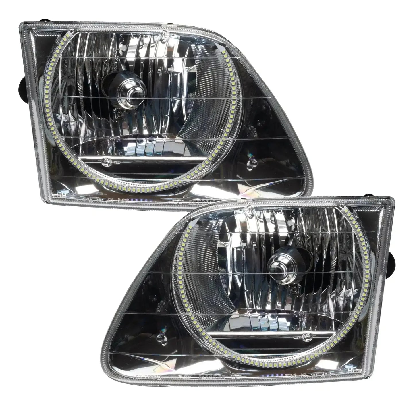 ORACLE Lighting 1997-2003 Ford F-150/F-250 Super Duty Pre-Assembled Halo Headlights - Chrome Housing by ORACLE Lighting