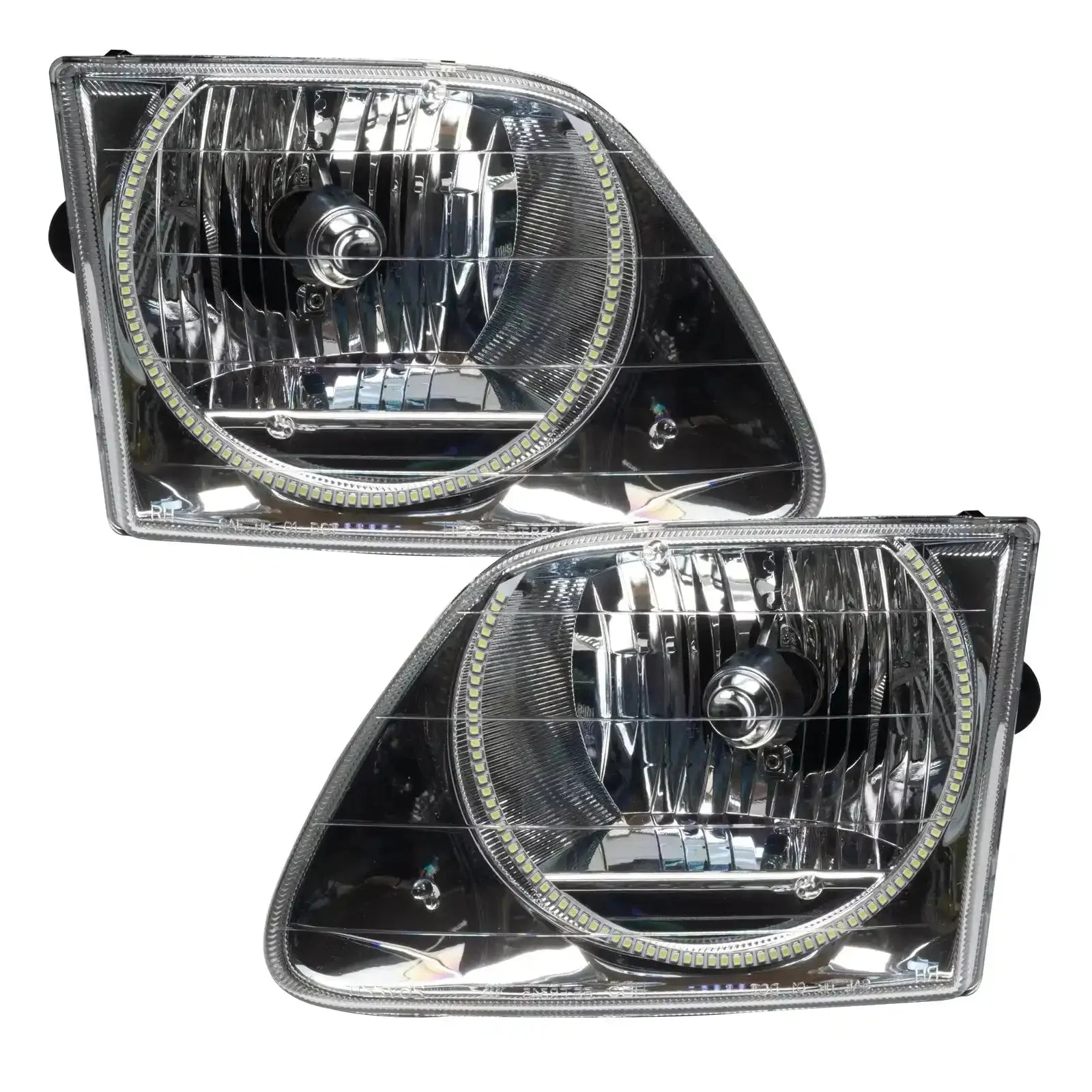 ORACLE Lighting 1997-2003 Ford F-150/F-250 Super Duty Pre-Assembled Halo Headlights - Chrome Housing by ORACLE Lighting