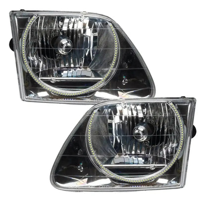 ORACLE Lighting 1997-2003 Ford F-150/F-250 Super Duty Pre-Assembled Halo Headlights - Chrome Housing by ORACLE Lighting