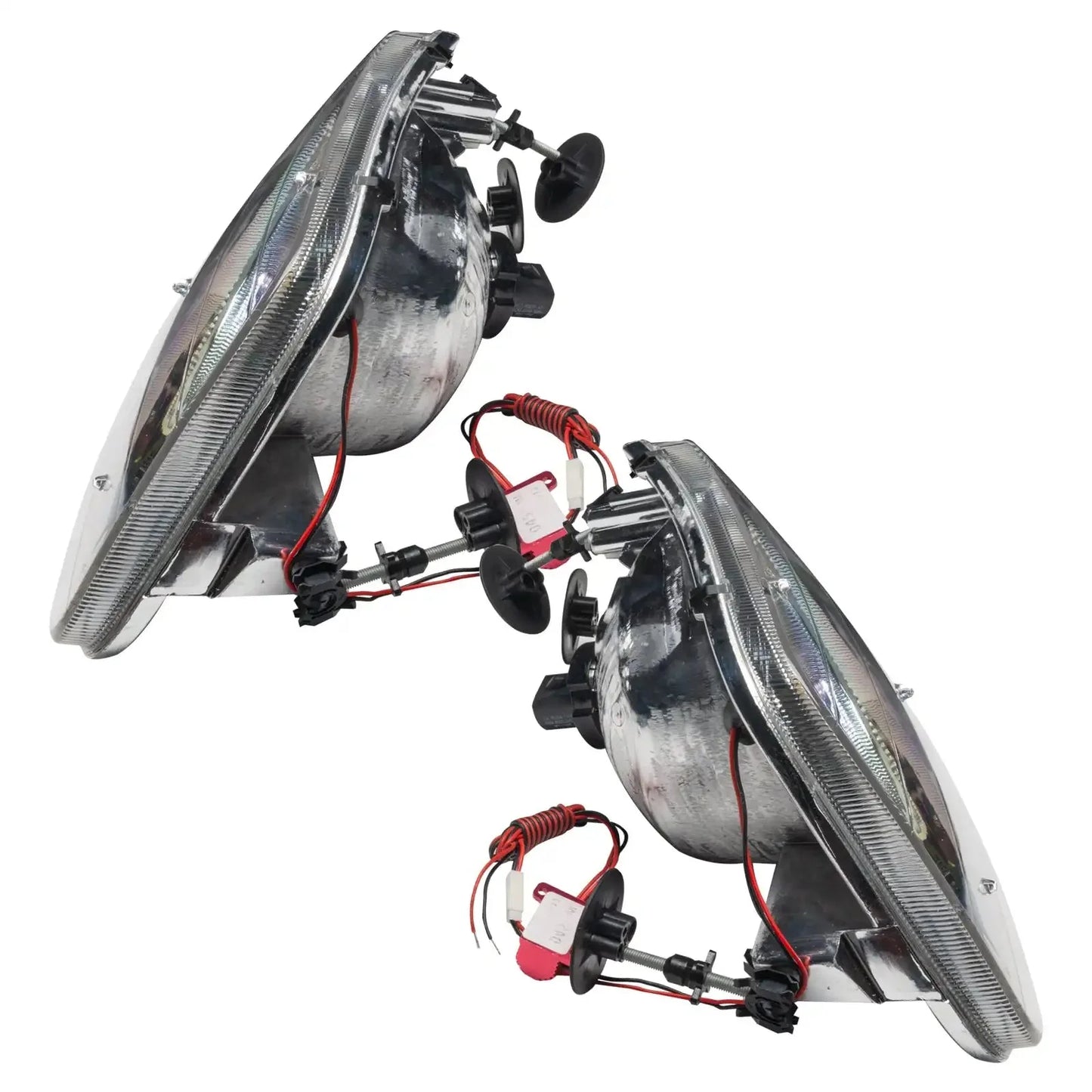 ORACLE Lighting 1997-2003 Ford F-150/F-250 Super Duty Pre-Assembled Halo Headlights - Chrome Housing by ORACLE Lighting