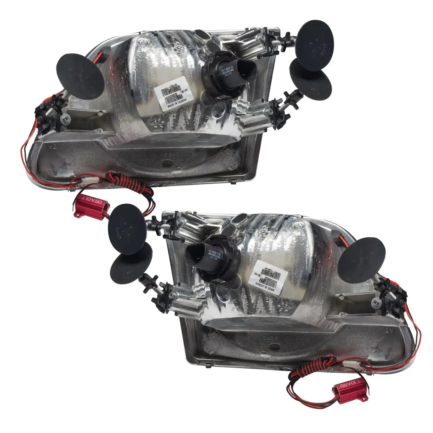 ORACLE Lighting 1997-2003 Ford F-150/F-250 Super Duty Pre-Assembled Halo Headlights - Chrome Housing by ORACLE Lighting