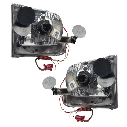 ORACLE Lighting 1997-2003 Ford F-150/F-250 Super Duty Pre-Assembled Halo Headlights - Chrome Housing by ORACLE Lighting