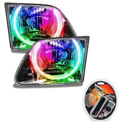 ORACLE Lighting 1997-2003 Ford F-150/F-250 Super Duty Pre-Assembled Halo Headlights - Chrome Housing by ORACLE Lighting