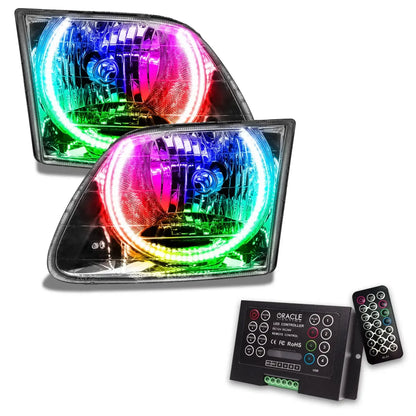 ORACLE Lighting 1997-2003 Ford F-150/F-250 Super Duty Pre-Assembled Halo Headlights - Chrome Housing by ORACLE Lighting