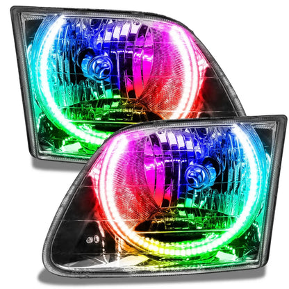 ORACLE Lighting 1997-2003 Ford F-150/F-250 Super Duty Pre-Assembled Halo Headlights - Chrome Housing by ORACLE Lighting