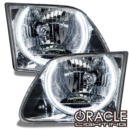 ORACLE Lighting 1997-2003 Ford F-150/F-250 Super Duty Pre-Assembled Halo Headlights - Chrome Housing by ORACLE Lighting