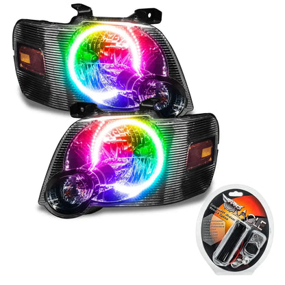 ORACLE Lighting 2008-2010 Ford Explorer Sport Trac Pre-Assembled Halo Headlights by ORACLE Lighting