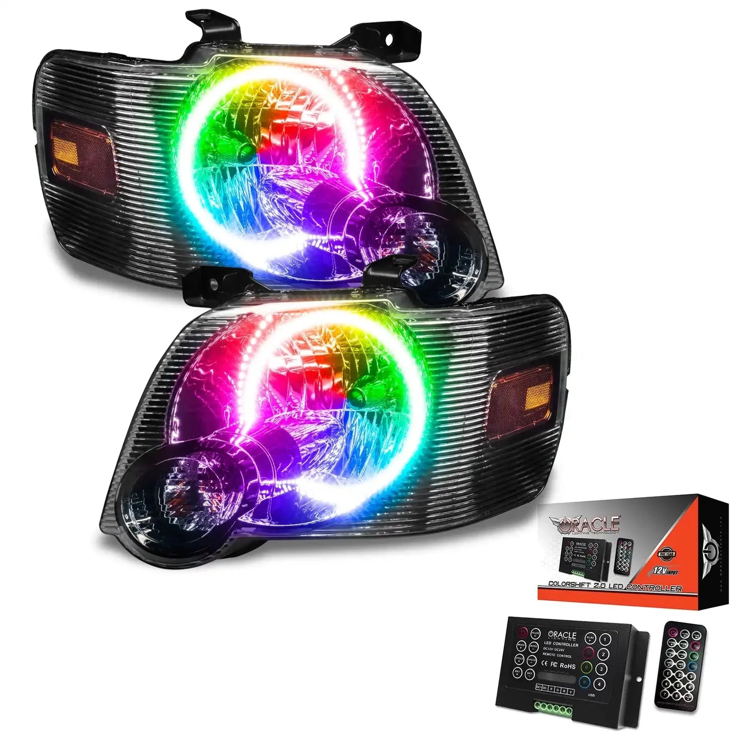 ORACLE Lighting 2008-2010 Ford Explorer Sport Trac Pre-Assembled Halo Headlights by ORACLE Lighting