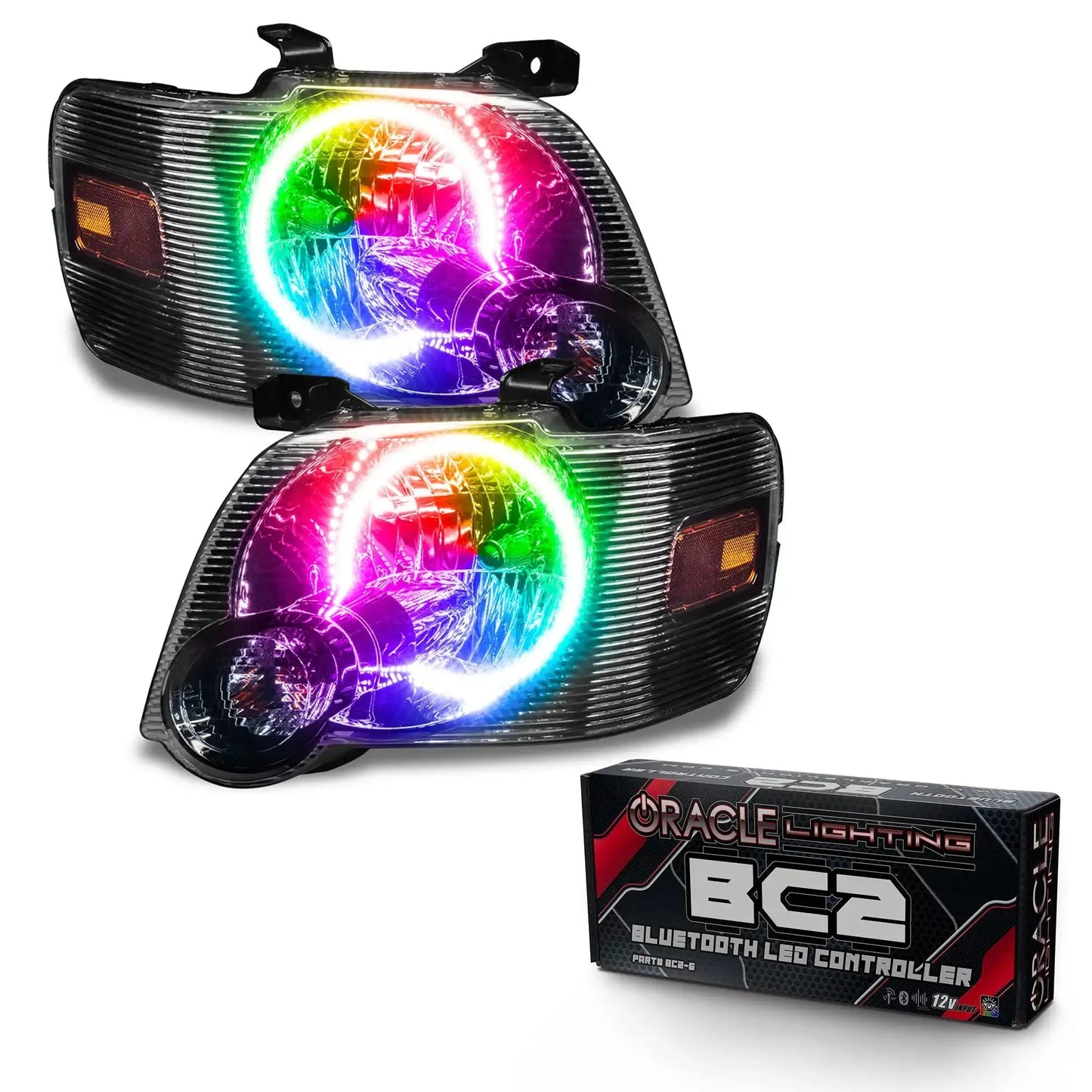 ORACLE Lighting 2008-2010 Ford Explorer Sport Trac Pre-Assembled Halo Headlights by ORACLE Lighting