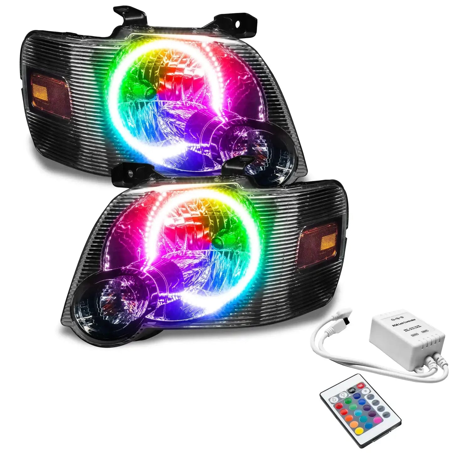 ORACLE Lighting 2008-2010 Ford Explorer Sport Trac Pre-Assembled Halo Headlights by ORACLE Lighting