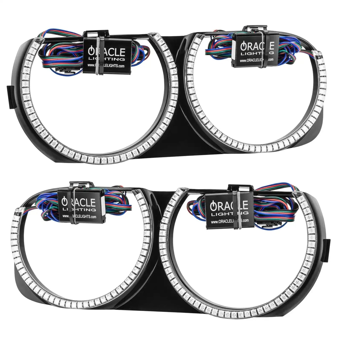ORACLE Lighting 2015-2023 Dodge Challenger Pre-Installed Halo Headlight Bezels by ORACLE Lighting