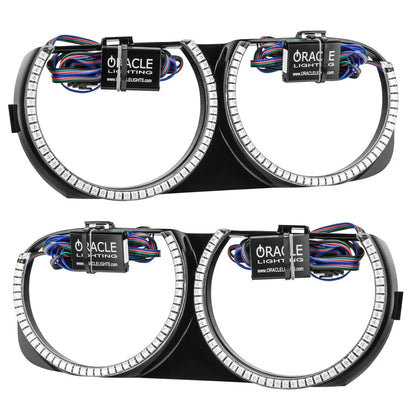 ORACLE Lighting 2015-2023 Dodge Challenger Pre-Installed Halo Headlight Bezels by ORACLE Lighting