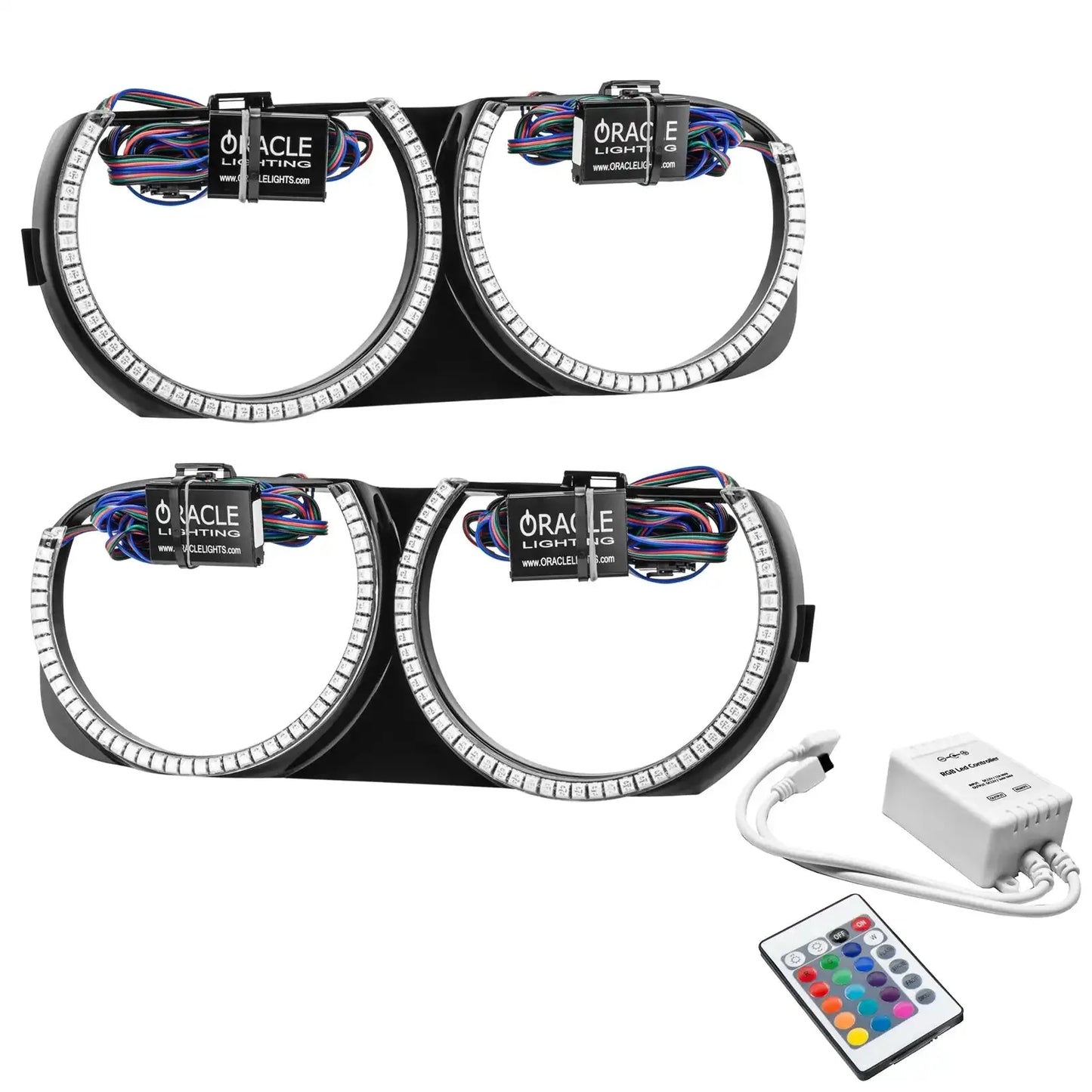 ORACLE Lighting 2015-2023 Dodge Challenger Pre-Installed Halo Headlight Bezels by ORACLE Lighting