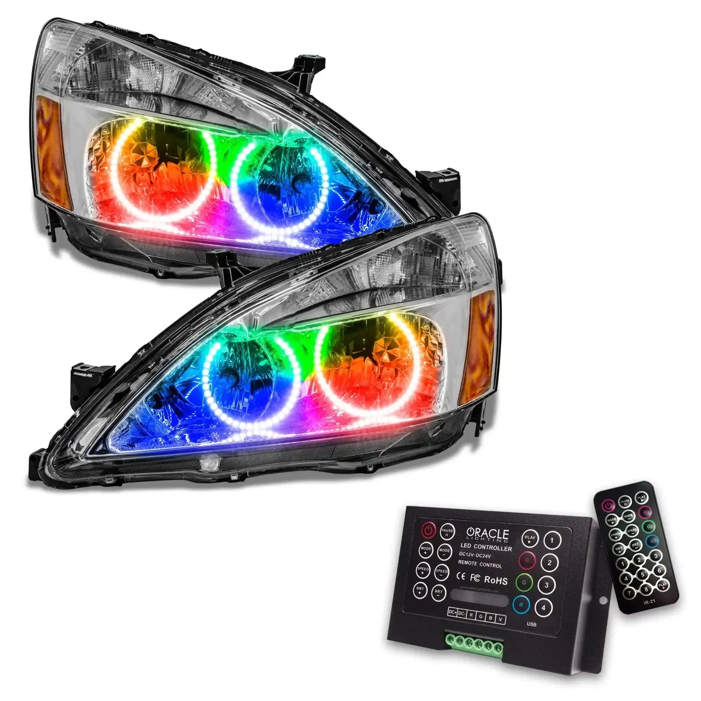 ORACLE Lighting 2003-2007 Honda Accord Coupe/Sedan Pre-Assembled Halo Headlights by ORACLE Lighting