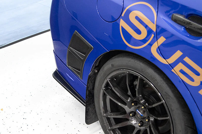 OLM Paint Matched/Gloss Black Rear Bumper Lip - World Rally Blue - 2015-2021 Subaru WRX / STI by OLM