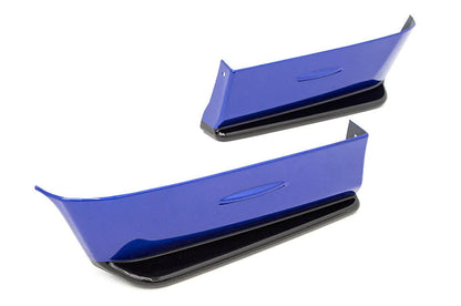 OLM Paint Matched/Gloss Black Rear Bumper Lip - World Rally Blue - 2015-2021 Subaru WRX / STI by OLM