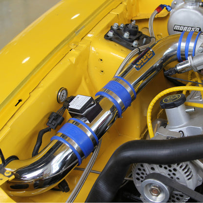 1986-1993 MUSTANG 5.0 COLD AIR INTAKE - FENDERWELL STYLE STYLE (POWDER CHROME) by BBK Performance Parts