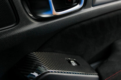 OLM LE Carbon Fiber Window Switch Panel Covers (Set of 4) - 2022+ FL Honda Civic / FL5 Type R by OLM