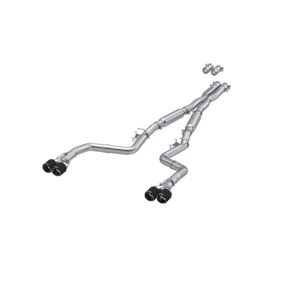 3in. Cat-Back. Dual Rear Exit. Street Version. T304. Quad CF Tips by MBRP Exhaust