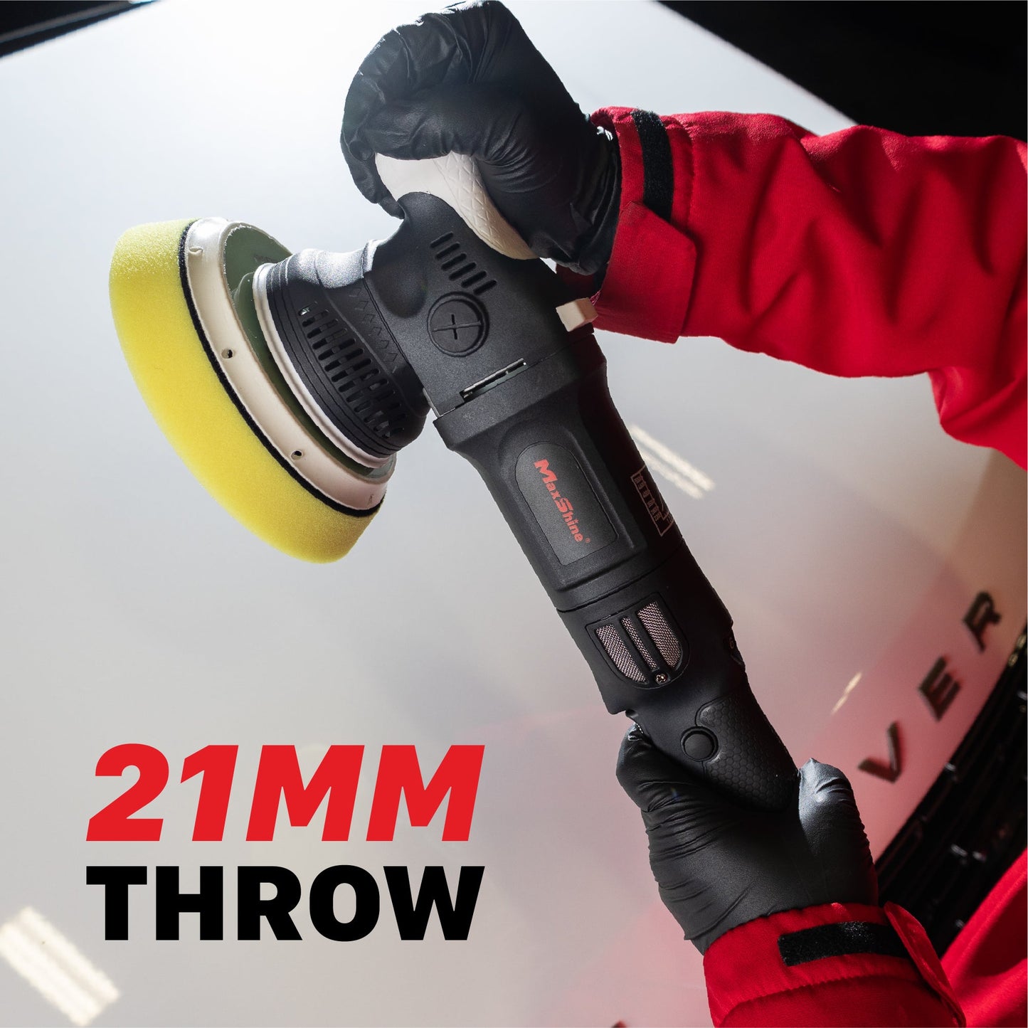 Random Orbital Polisher | M21 Pro - 6in Plate, 21mm Throw, 1000W by MaxshineUSA