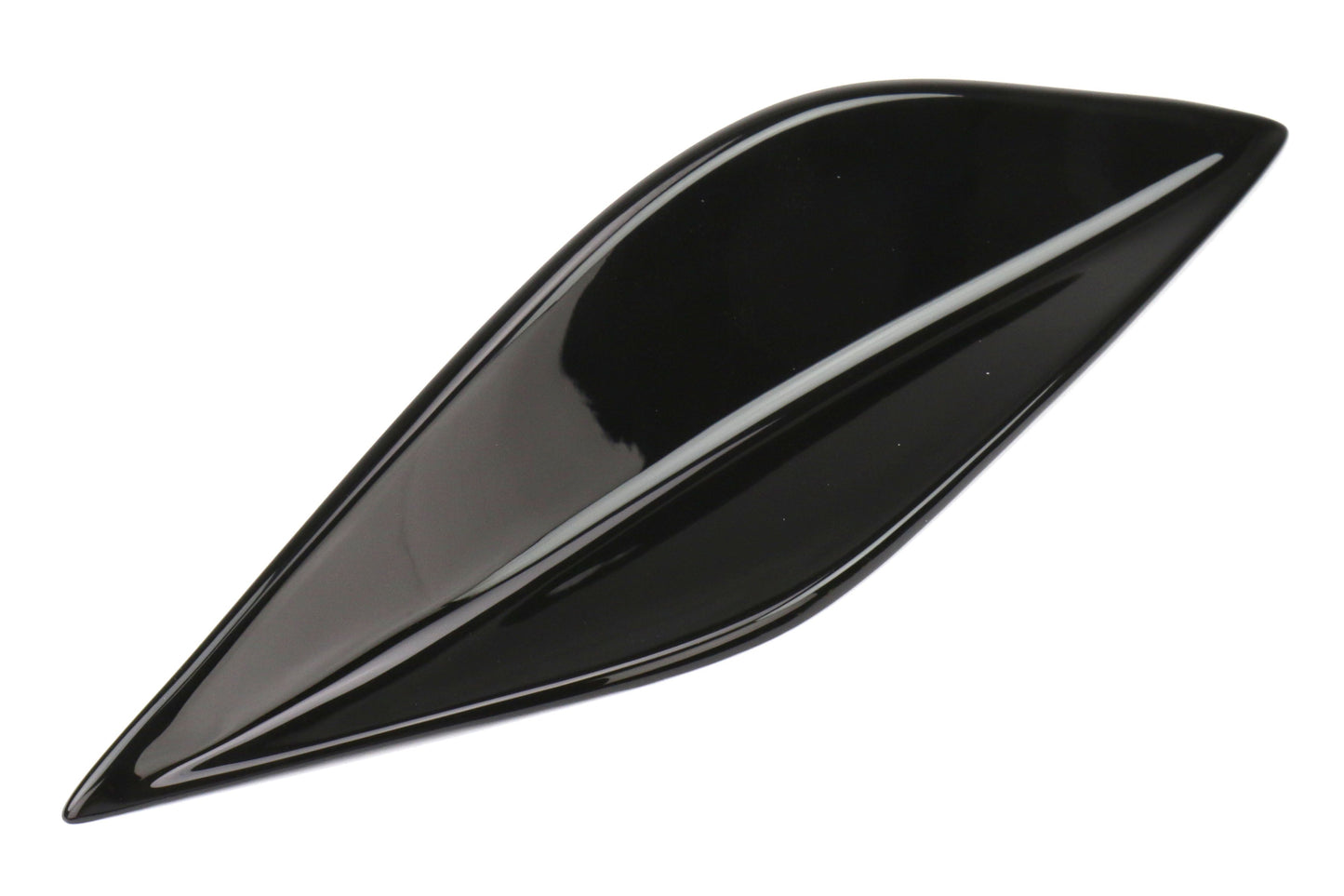 OLM STI Spoiler Side Fins - Crystal Black Silica / Raven - 2015-2021 Subaru WRX / STI by OLM