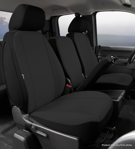 SP80 Series - Seat Protector Poly-Cotton Custom Fit Front Seat Cover - Black by FIA