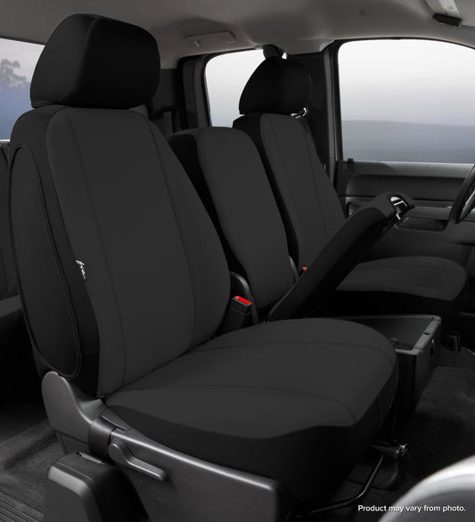SP80 Series - Seat Protector Poly-Cotton Custom Fit Front Seat Cover - Black by FIA