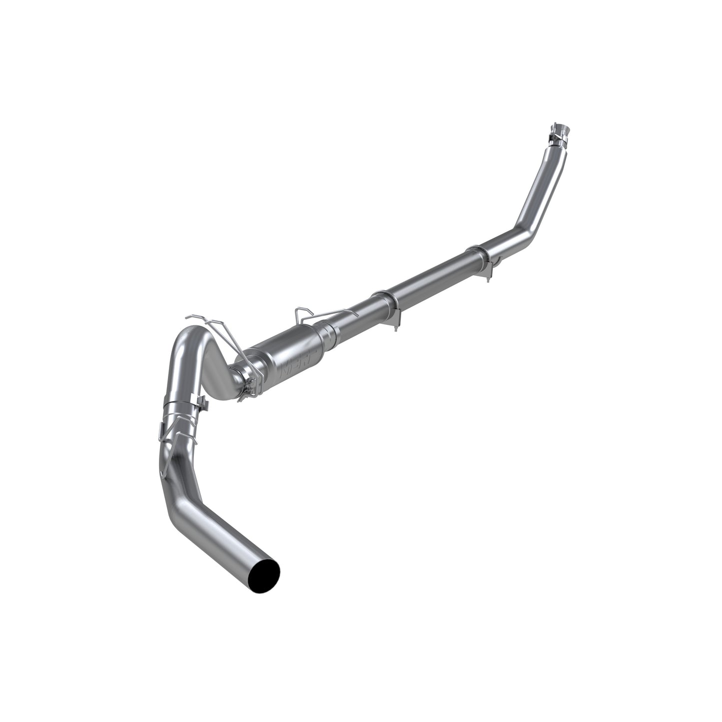 4in. Turbo Back. Single Side Exit. Aluminized Steel. by MBRP Exhaust