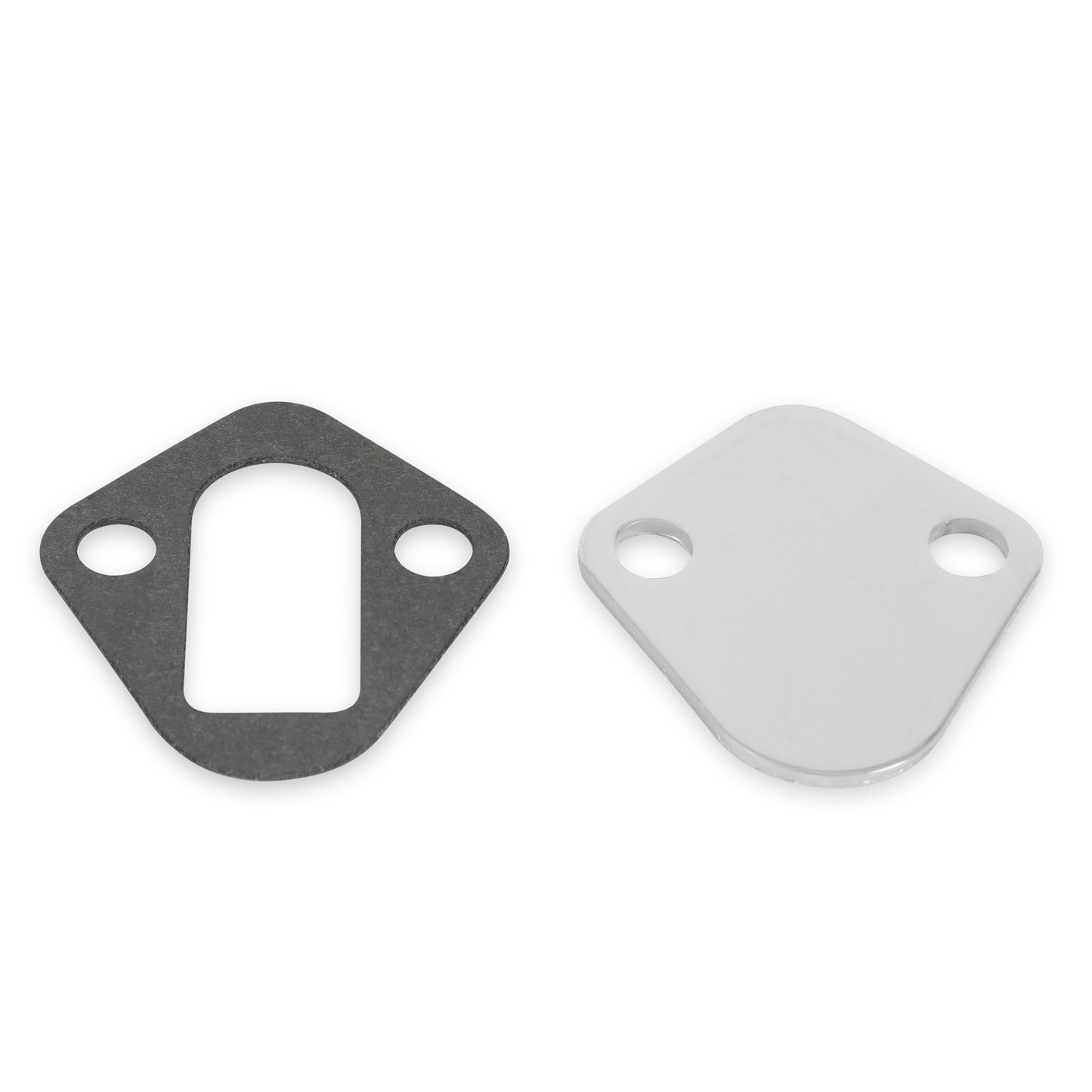 Mr. Gasket Fuel Pump Block Off Plate - Chrome by Mr Gasket