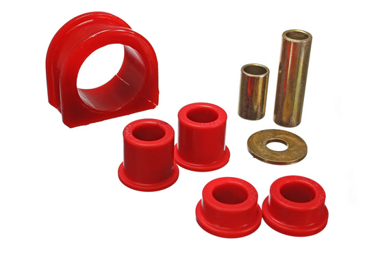 Rack And Pinion Bushing Set; Red; Front; Performance Polyurethane; by Energy Suspension