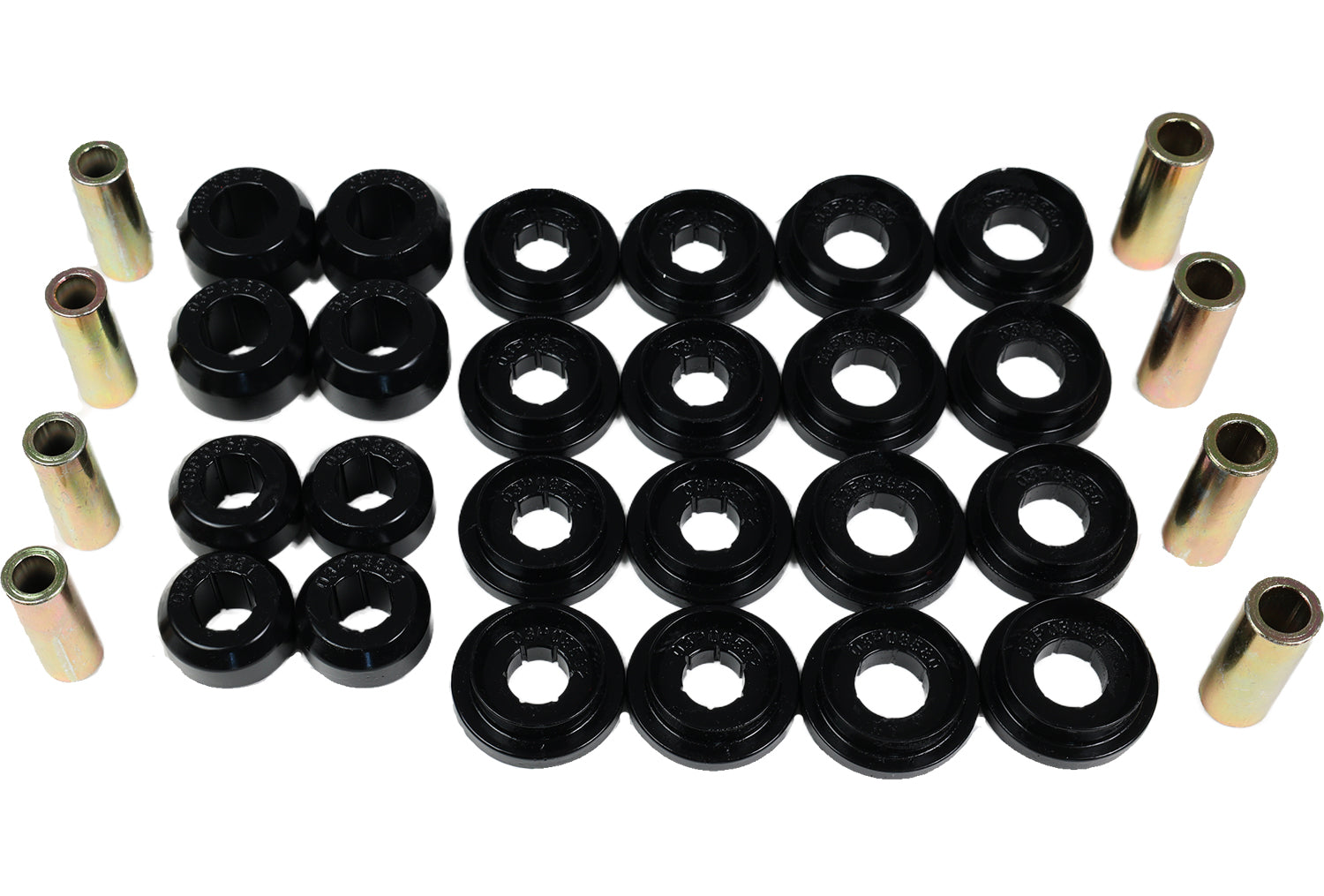 Control Arm Bushing Set; Black; Rear; Performance Polyurethane; by Energy Suspension