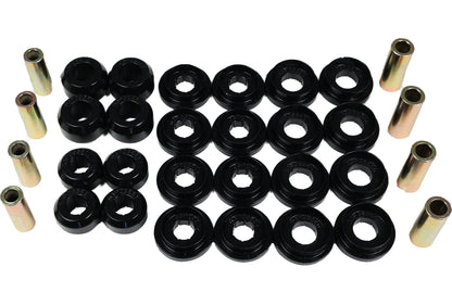 Control Arm Bushing Set; Black; Rear; Performance Polyurethane; by Energy Suspension