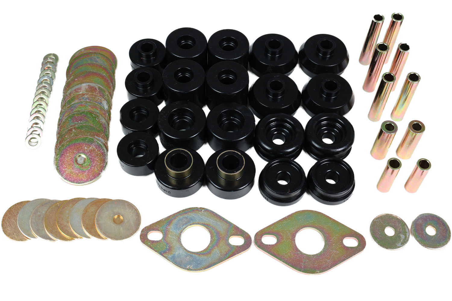 Body Mount Set; Black; by Energy Suspension