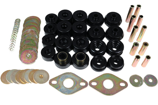 Body Mount Set; Black; by Energy Suspension