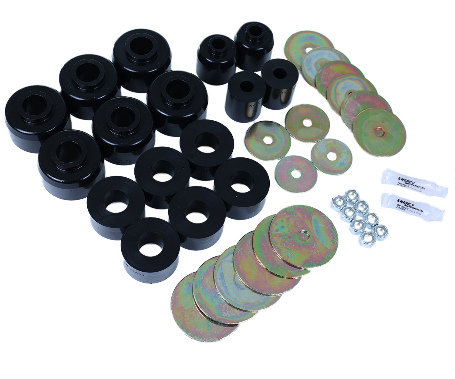 Body Mount Set; Black; by Energy Suspension