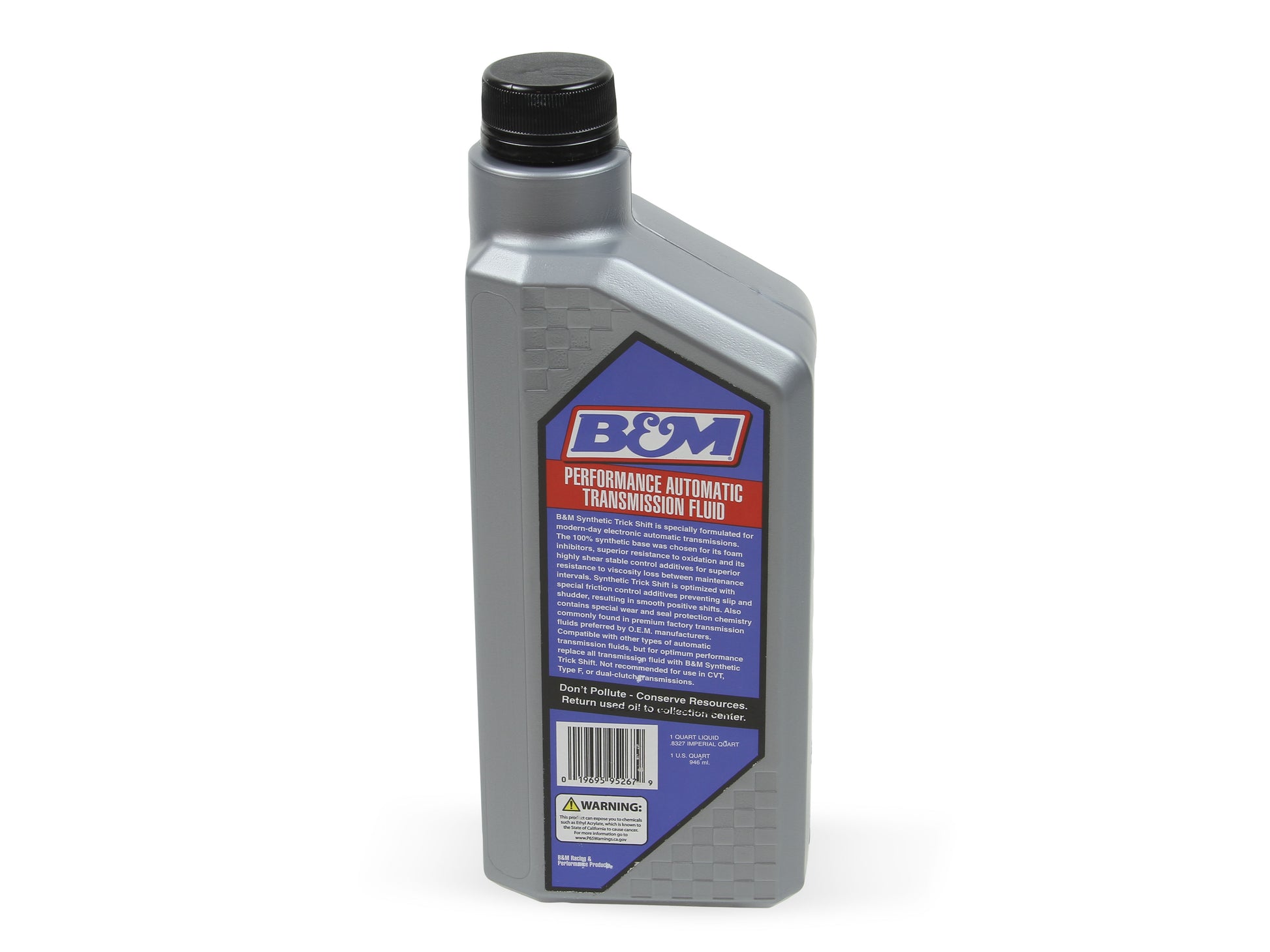 B&M Synthetic Trick Shift Automatic Transmission Fluid - 1 Quart Bottle by B&M