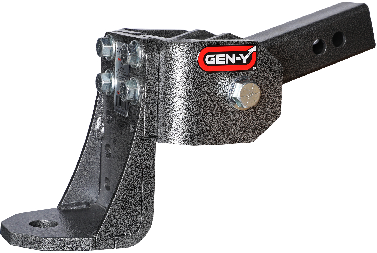 GLYDER TORSION-FLEX 2" Shank 6" drop .4K-.7K TW 7K Hitch & Ball 1" Dia Hole by GEN-Y Hitch