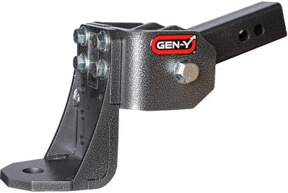GLYDER TORSION-FLEX 2" Shank 6" drop .4K-.7K TW 7K Hitch & Ball 1" Dia Hole by GEN-Y Hitch