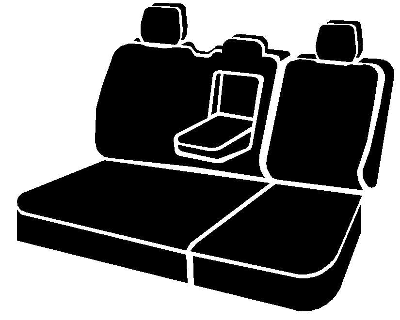 OE30 Series - Oe Tweed Custom Fit Rear Seat Cover- Charcoal by FIA
