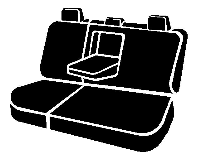 TR40 Series - Wrangler Saddleblanket Custom Fit Rear Seat Cover - Black by FIA