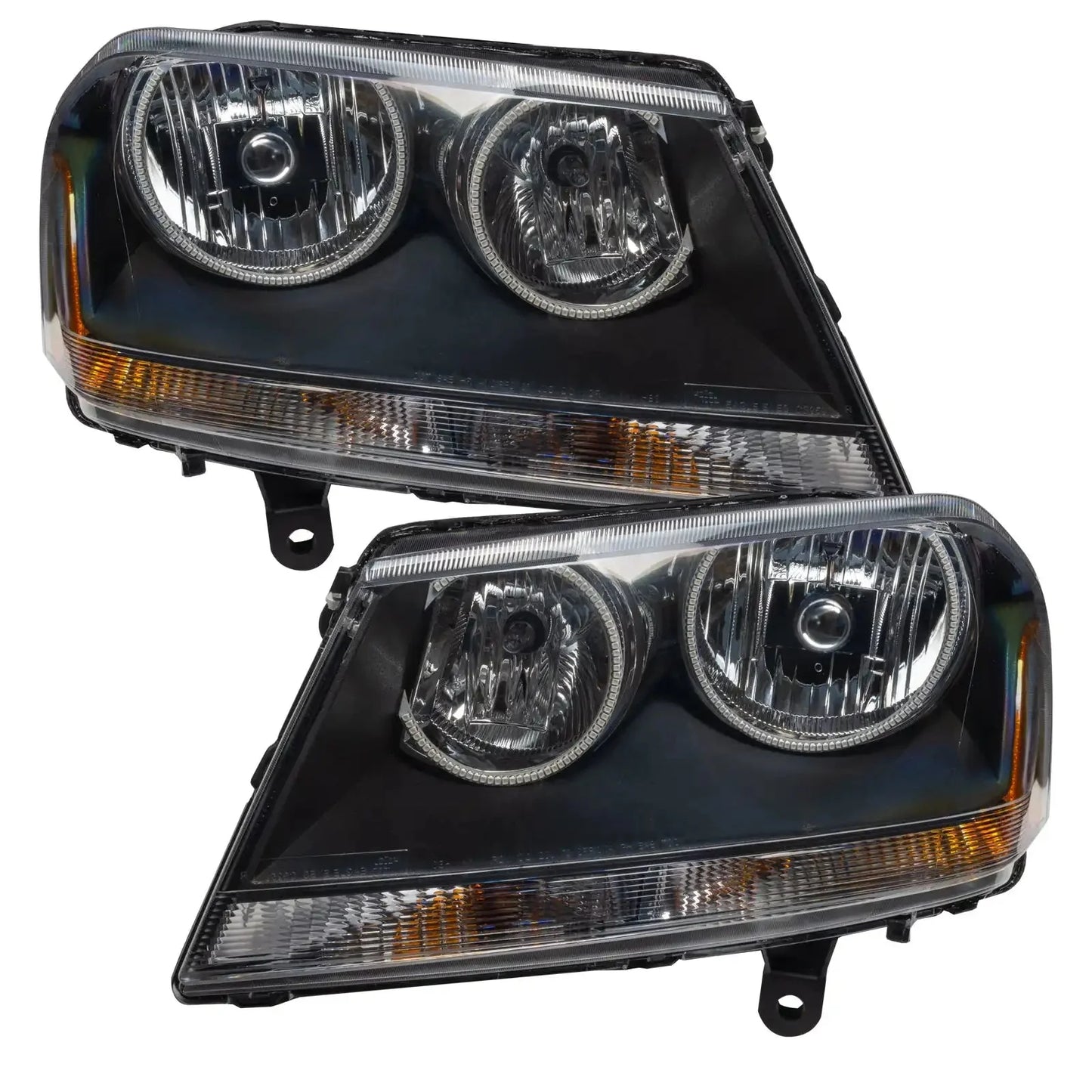 ORACLE Lighting 2008-2013 Dodge Avenger RT Pre-Assembled Halo Headlights - Black Housing by ORACLE Lighting