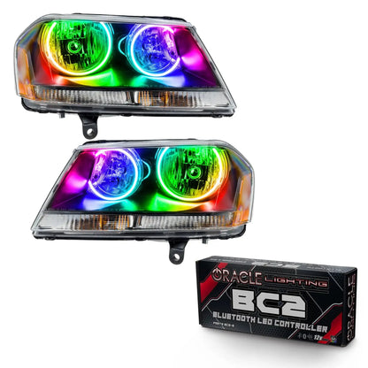 ORACLE Lighting 2008-2013 Dodge Avenger RT Pre-Assembled Halo Headlights - Black Housing by ORACLE Lighting