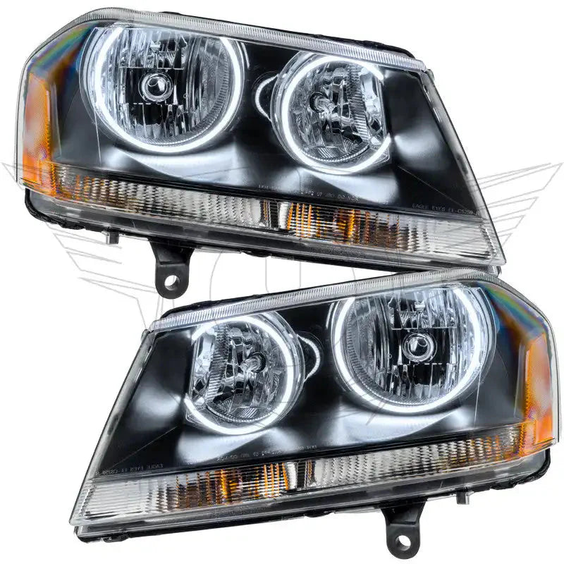 ORACLE Lighting 2008-2013 Dodge Avenger RT Pre-Assembled Halo Headlights - Black Housing by ORACLE Lighting