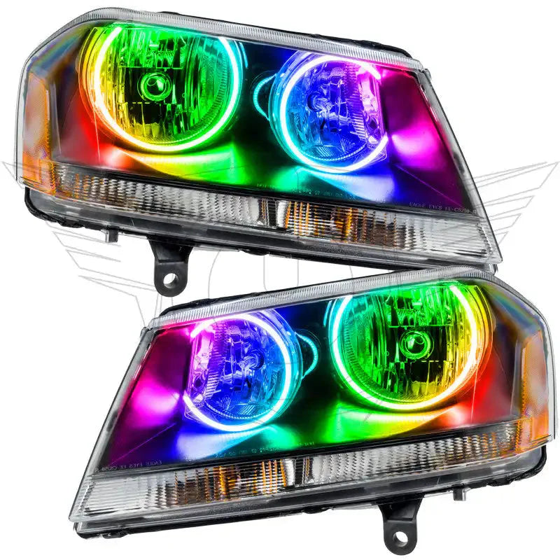 ORACLE Lighting 2008-2013 Dodge Avenger RT Pre-Assembled Halo Headlights - Black Housing by ORACLE Lighting