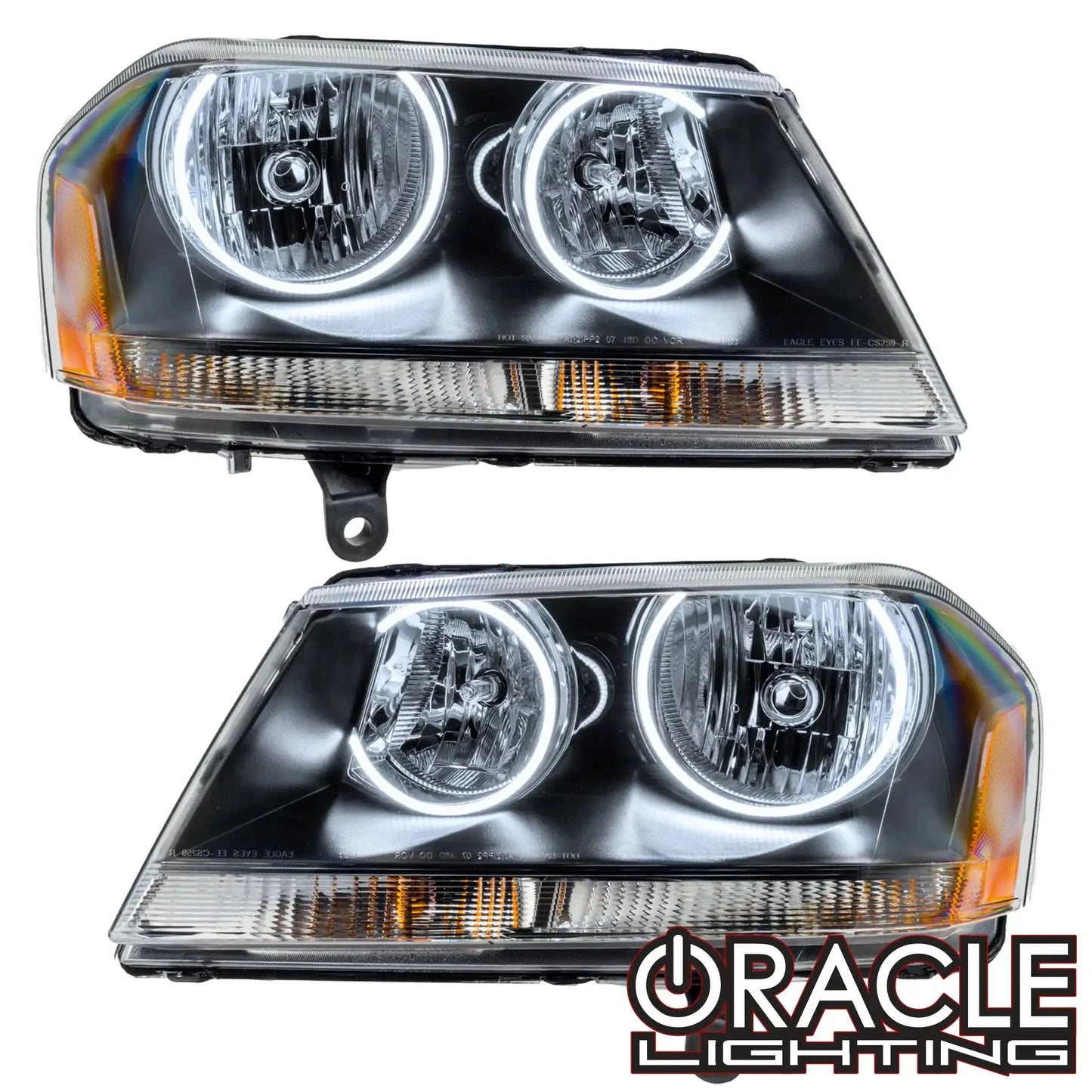 ORACLE Lighting 2008-2013 Dodge Avenger RT Pre-Assembled Halo Headlights - Black Housing by ORACLE Lighting