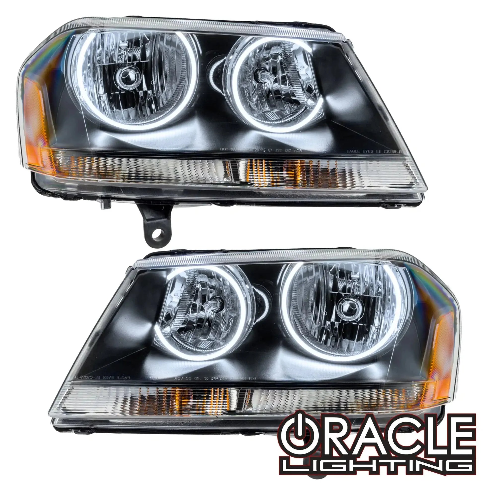 ORACLE Lighting 2008-2013 Dodge Avenger RT Pre-Assembled Halo Headlights - Black Housing by ORACLE Lighting
