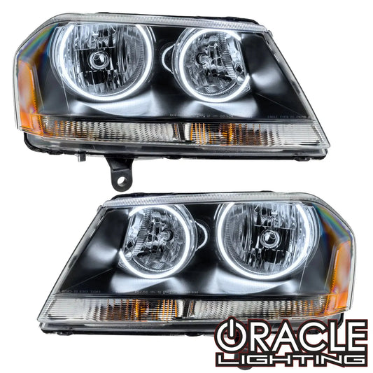 ORACLE Lighting 2008-2013 Dodge Avenger RT Pre-Assembled Halo Headlights - Black Housing by ORACLE Lighting