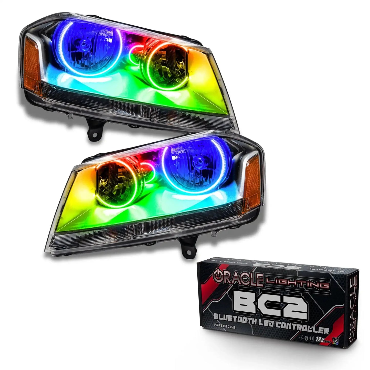 ORACLE Lighting 2008-2014 Dodge Avenger SE/SXT Pre-Assembled Halo Headlights by ORACLE Lighting