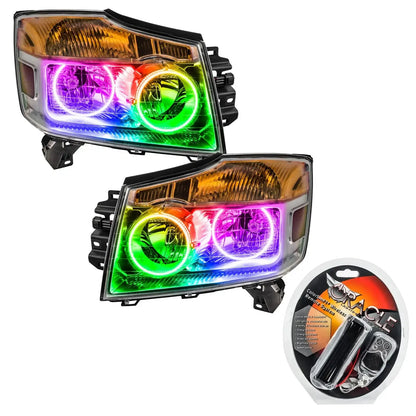 ORACLE Lighting 2008-2015 Nissan Armada Pre-Assembled Halo Headlights by ORACLE Lighting